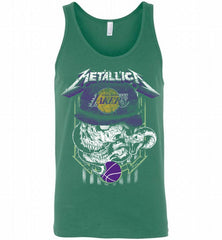 Metallica Skull Snake Los Angeles Lakers Tank - zezetee