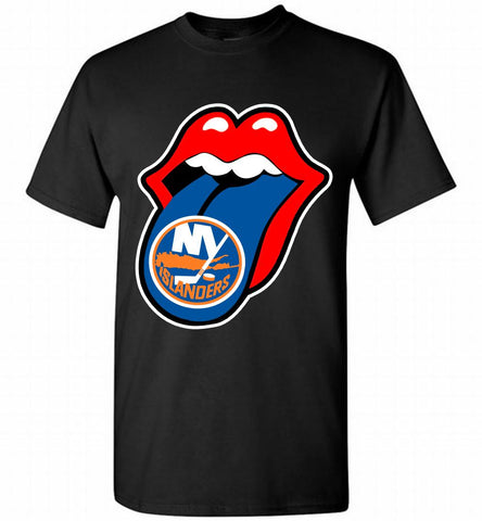 New York Islanders  x The Rolling Stones Logo Shirt - zezetee