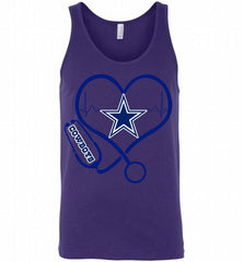 Nurse Heartbeat Dallas Cowboys Tank - zezetee