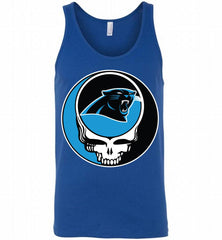 Carolina Panthers Grateful Dead Logo Band Tank - zezetee