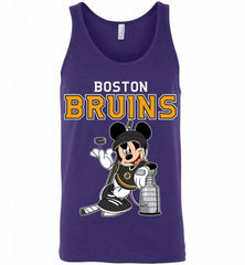 Mickey Boston Bruins With The Stanley Cup Hockey Nhl Tank - zezetee