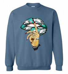 NFL Philadelphia Eagles Lip Shut The Fuck Up Crewneck Sweatshirt - zezetee