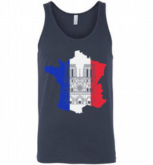 Notre-Dame Paris France map Tank - zezetee