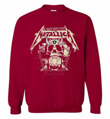 Metallica We Don't Give A Shit Oakland Raiders Crewneck Sweatshirt - zezetee