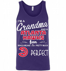 I'M A Grandma And A Atlanta Hawks Fans Perfect Tank - zezetee