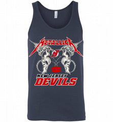 Metallica New Jersey Devils Logo Tank - zezetee