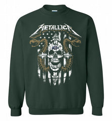 Metallica Milwaukee Brewers Logo Crewneck Sweatshirt - zezetee