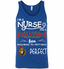 I'M A Nurse And A Ottawa Senators Fans Gift Tank - zezetee