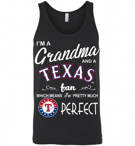 I'M A Grandma And A Texas Rangers Fans Gift Tank - zezetee