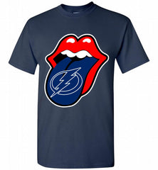 Tampa Bay Lightning  x The Rolling Stones Logo Shirt - zezetee
