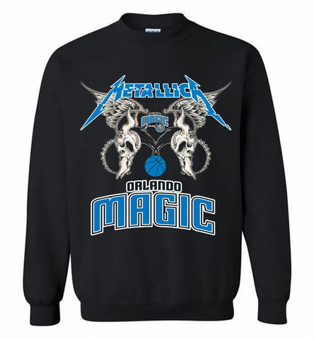 Metallica Orlando Magic Logo Crewneck Sweatshirt - zezetee