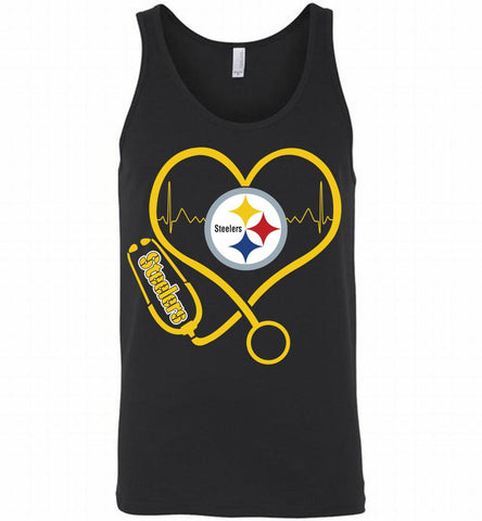 Nurse Heartbeat Pittsburgh Steelers Tank - zezetee