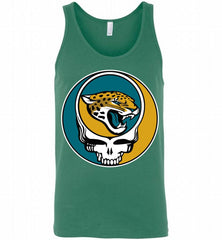 Jacksonville Jaguars Grateful Dead Logo Band Tank - zezetee