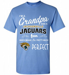 I'M A Grandpa And A Jacksonville Jaguars Pretty Much Perfect Shirt - zezetee