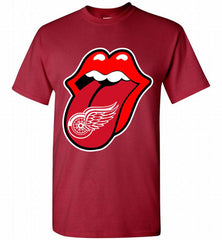 Detroit Red Wings  x The Rolling Stones Logo Shirt - zezetee