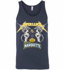Metallica Marquette Golden Eagles Logo Tank - zezetee