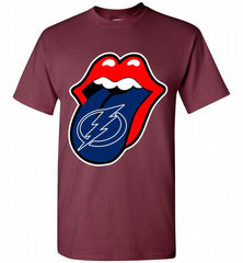 Tampa Bay Lightning  x The Rolling Stones Logo Shirt - zezetee
