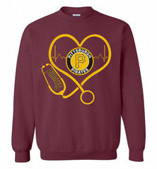 Nurse Heartbeat Pittsburgh Pirates Crewneck Sweatshirt - zezetee