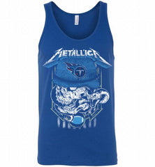 Metallica Skull Snake Tennessee Titans Tank - zezetee