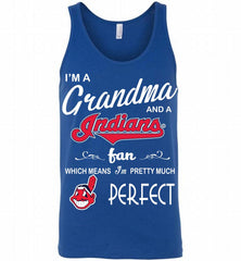 I'M A Grandma And A Cleveland Indians Fans Gift Tank - zezetee