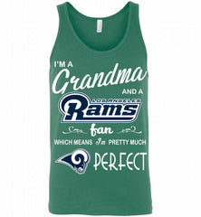 I'M A Grandma And A Los Angeles Rams Fans I'm Pretty Much Perfect Tank - zezetee