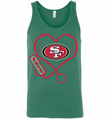 Nurse Heartbeat San Francisco 49ers Tank - zezetee