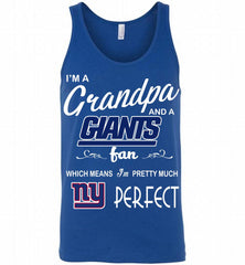 I'M A Grandpa And A New York Giants Pretty Much Perfect Tank - zezetee