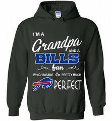 I'M A Grandpa And A Buffalo Bills Pretty Much Perfect Hoodie - zezetee