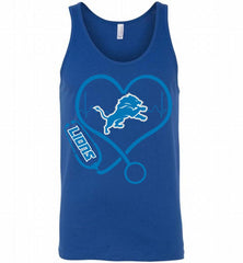 Nurse Heartbeat Detroit Lions Tank - zezetee