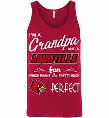 I'M A Grandpa And A Louisville Cardinals Fan Tank - zezetee