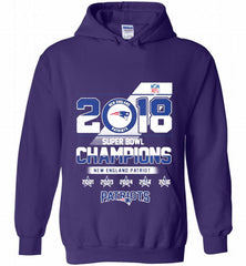 2018 SUPER BOWL CHAMPIONS NEW ENGLAND PATRIOTS Hoodie - zezetee