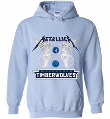 Metallica MinnesotaTimberwolves Logo Hoodie - zezetee