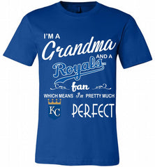 I'M A Grandma And A Kansas City Royals Fans Gift Canvas USA - zezetee