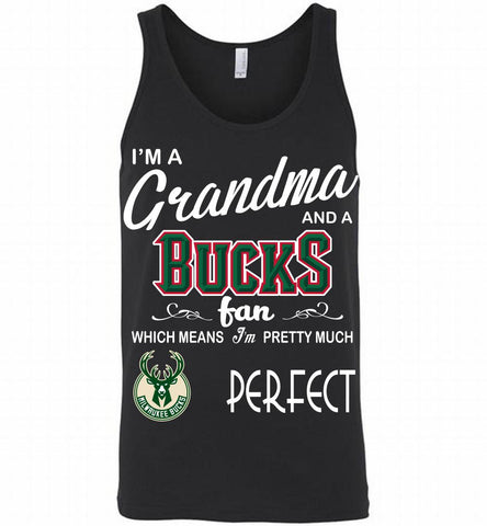 I'M A Grandma And A Milwaukee Bucks Fans Perfect Tank - zezetee