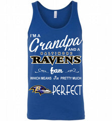 I'M A Grandpa And A Baltimore Ravens Pretty Much Perfect Tank - zezetee