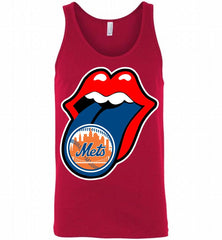 New York Mets  x The Rolling Stones Logo Tank - zezetee