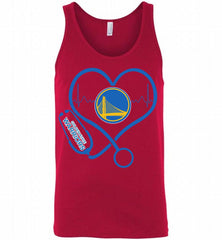 Nurse Heartbeat Love Golden State Warriors Tank - zezetee