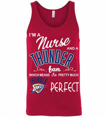 I'M A Nurse And A Oklahoma City Thunder Fans Perfect Tank - zezetee