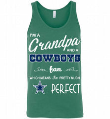 I'M A Grandpa And A Dallas Cowboys Pretty Much Perfect Tank - zezetee