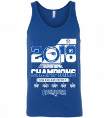 2018 SUPER BOWL CHAMPIONS NEW ENGLAND PATRIOTS Tank - zezetee