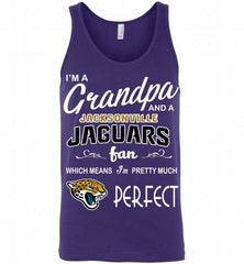I'M A Grandpa And A Jacksonville Jaguars Pretty Much Perfect Tank - zezetee