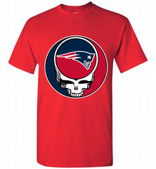 New England Patriots Grateful Dead Logo Band Shirt - zezetee