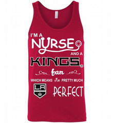 I'M A Nurse And A Los Angeles Kings Fans Gift Tank - zezetee