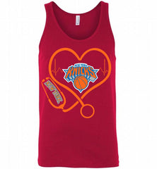 Nurse Heartbeat Love New York Knicks Tank - zezetee