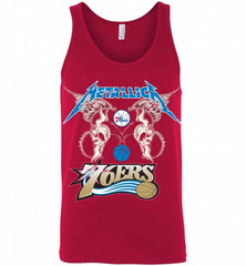 Metallica Philadelphia 76ers Logo Tank - zezetee
