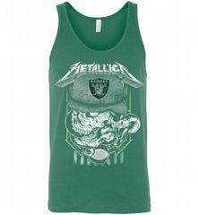 Metallica Skull Snake Oakland Raiders Tank - zezetee