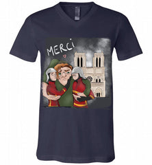 The Hunchback of Notre Dame Firefighter Paris V-Neck Shirt - zezetee