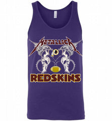 Metallica Washington Redskins Logo Tank - zezetee