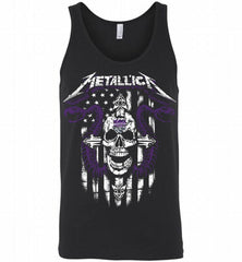 Metallica Snake Skull Sacramento Kings Logo Tank - zezetee