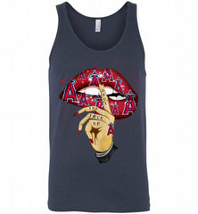 MLB Los Angeles Angels Lip Shut The Fuck Up Tank - zezetee